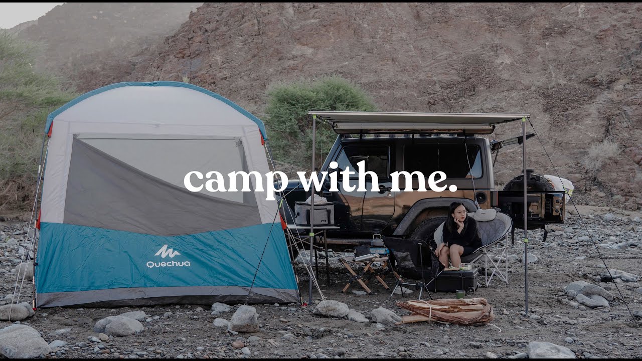camp with me (in the wadis of UAE)