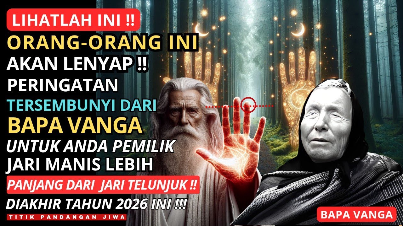 Jiwa Terpilih💫Baba Vanga Melihatnya Datang, Jutaan Orang Bisa Hilang Pemilik Jari Manis Tahun 2026😱🚀