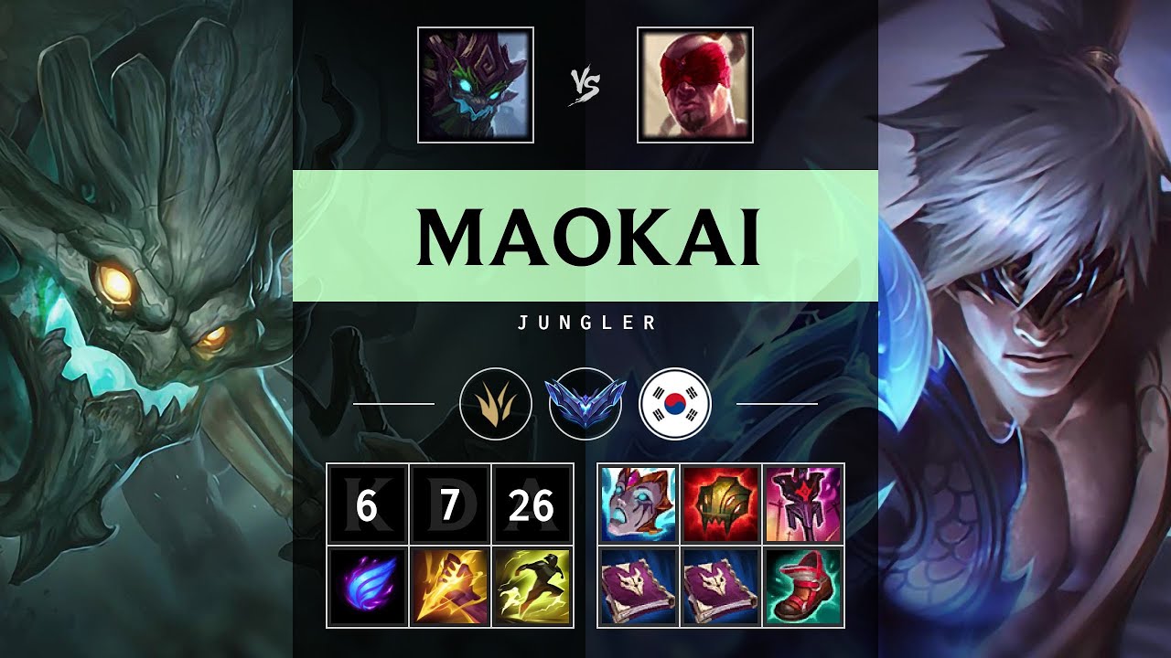 Maokai Jungle vs Lee Sin - KR Diamond Patch 25.20