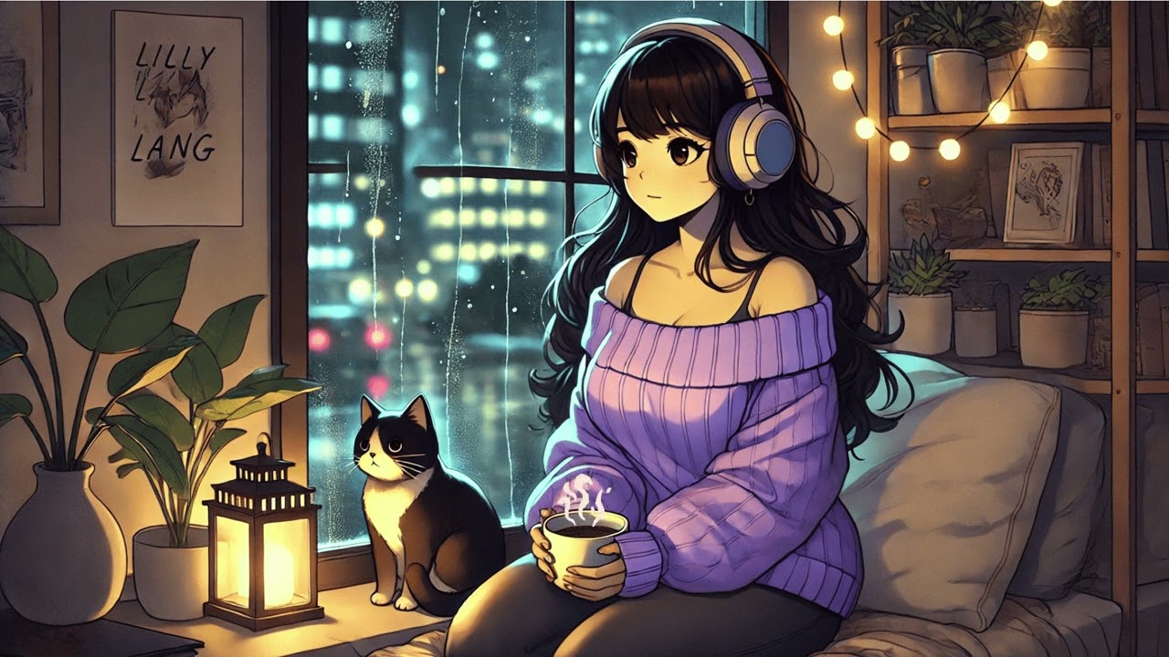 🎧 Silent Rain & Soft Lights &ndash; A Cozy Lo-Fi Night with Lilly Lang & Thyme 🎶