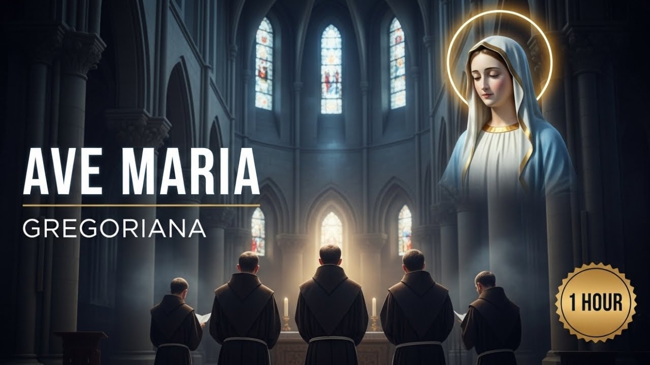 OUÇA EM CASA: AVE MARIA em Canto Gregoriano para ACALMAR A ALMA e EXPULSAR O MAL