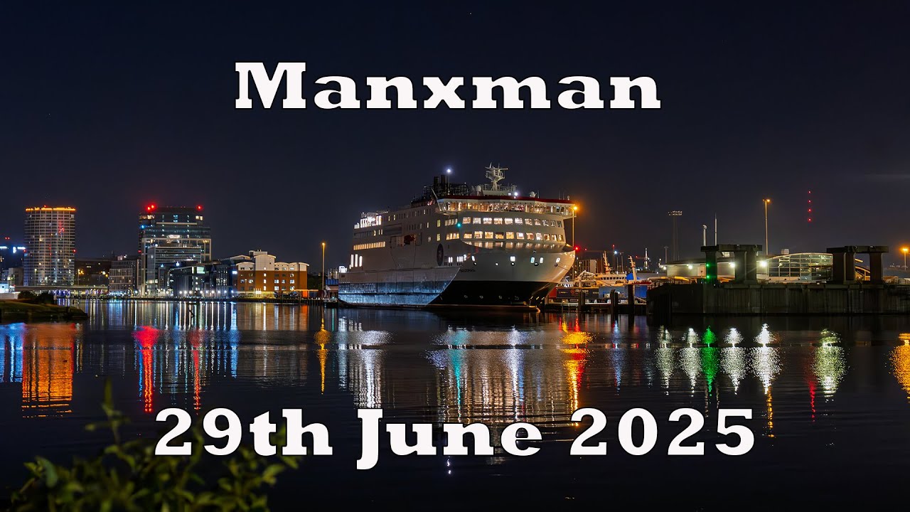Manxman (Isle of Man Steam Packet Company) leaving Belfast Harbour : 29th June 2025