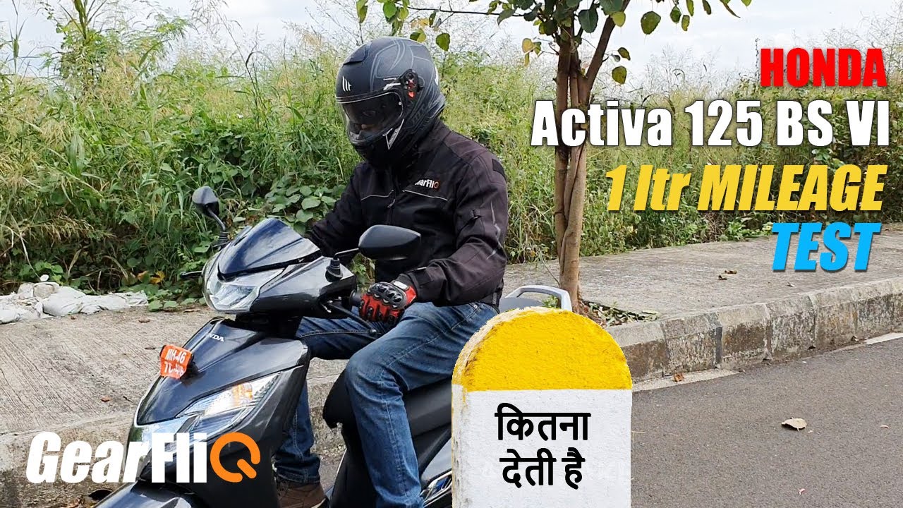 Honda Activa 125 BS6 - 1Ltr Mileage Test | Hindi | GearFliQ