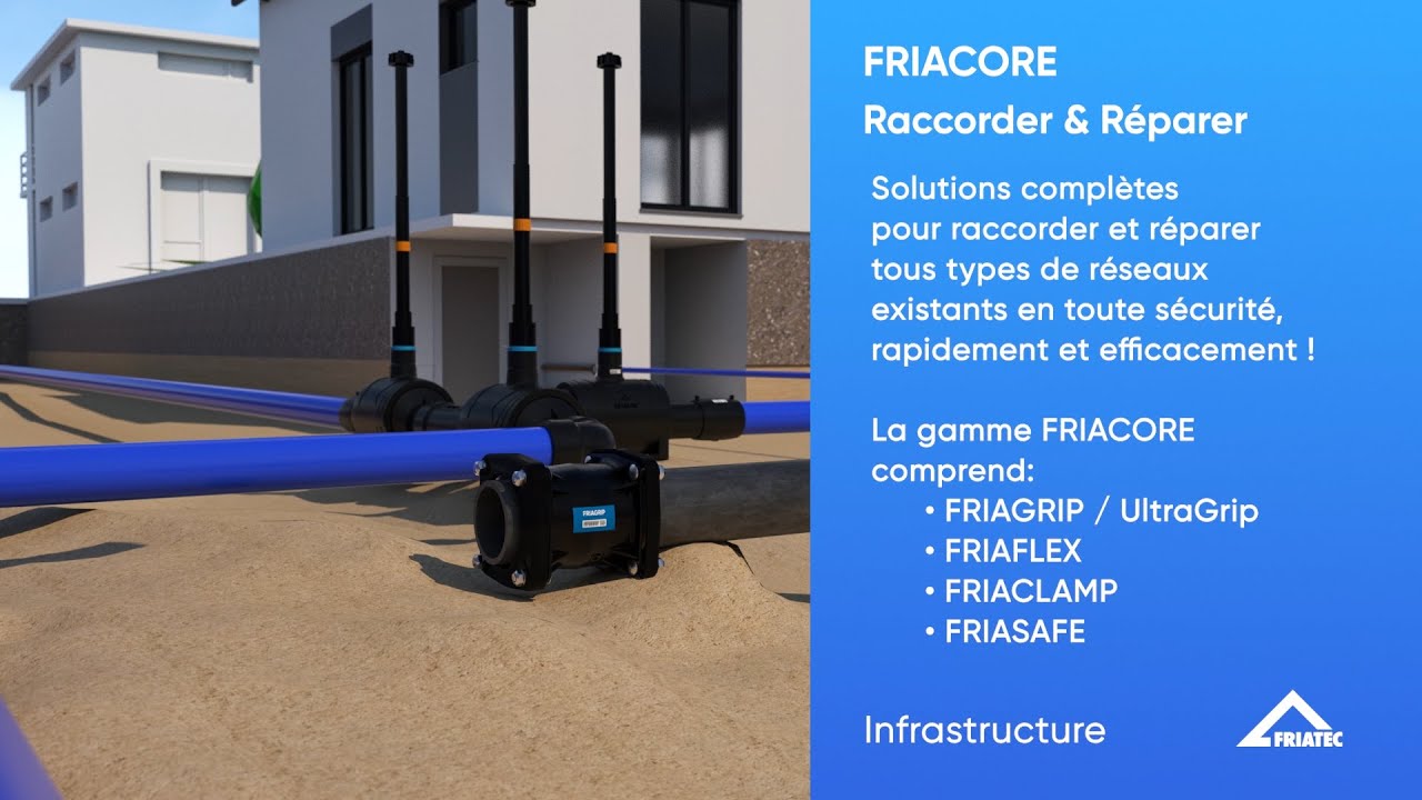 Raccorder et réparer tous types de réseaux d’eau potable et d’assainissement avec FRIACORE (2025)