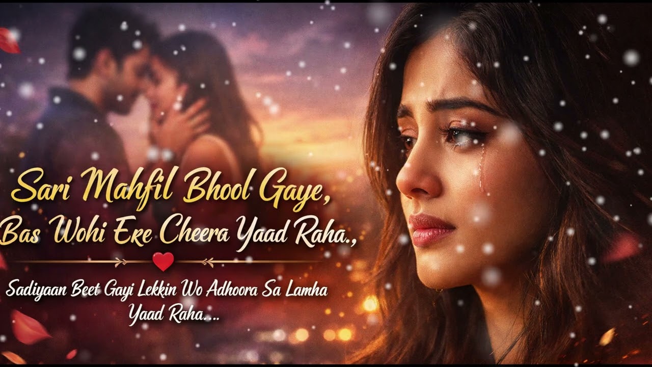 सारी महफ़िल भूल गए, बस वही एक चेहरा याद रहा, Soulful Ghazal | Heart Touching Emotional Song 2026