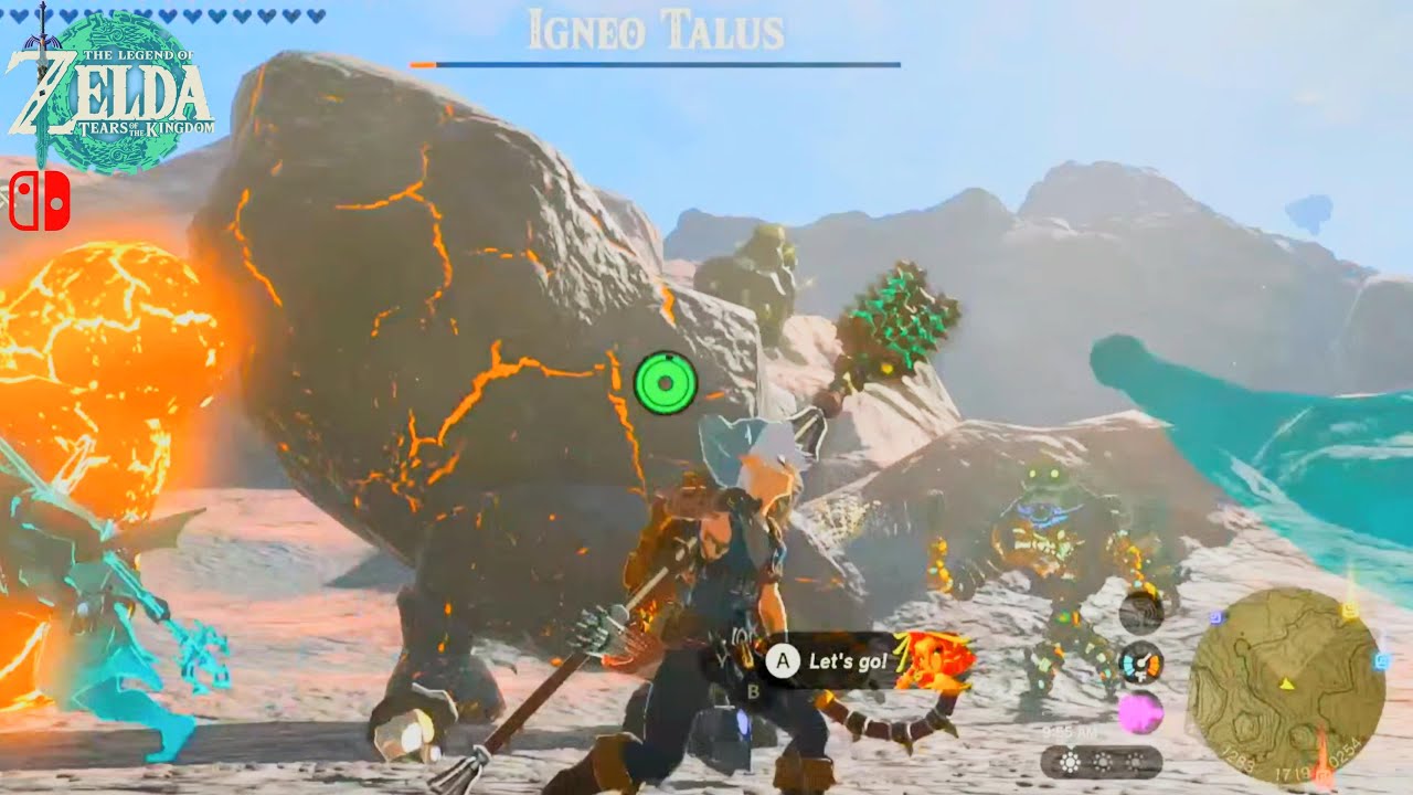 Legend of Zelda TOTK - Searching Hidden Korok & Defeat Igneo Talus - Eldin Canyon & Great Hyrule FR