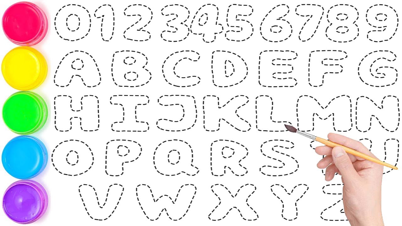 How to Draw and Paint Alphabet A to Z for Kids // Easy Learning Tutorial Step by Step // KS ART