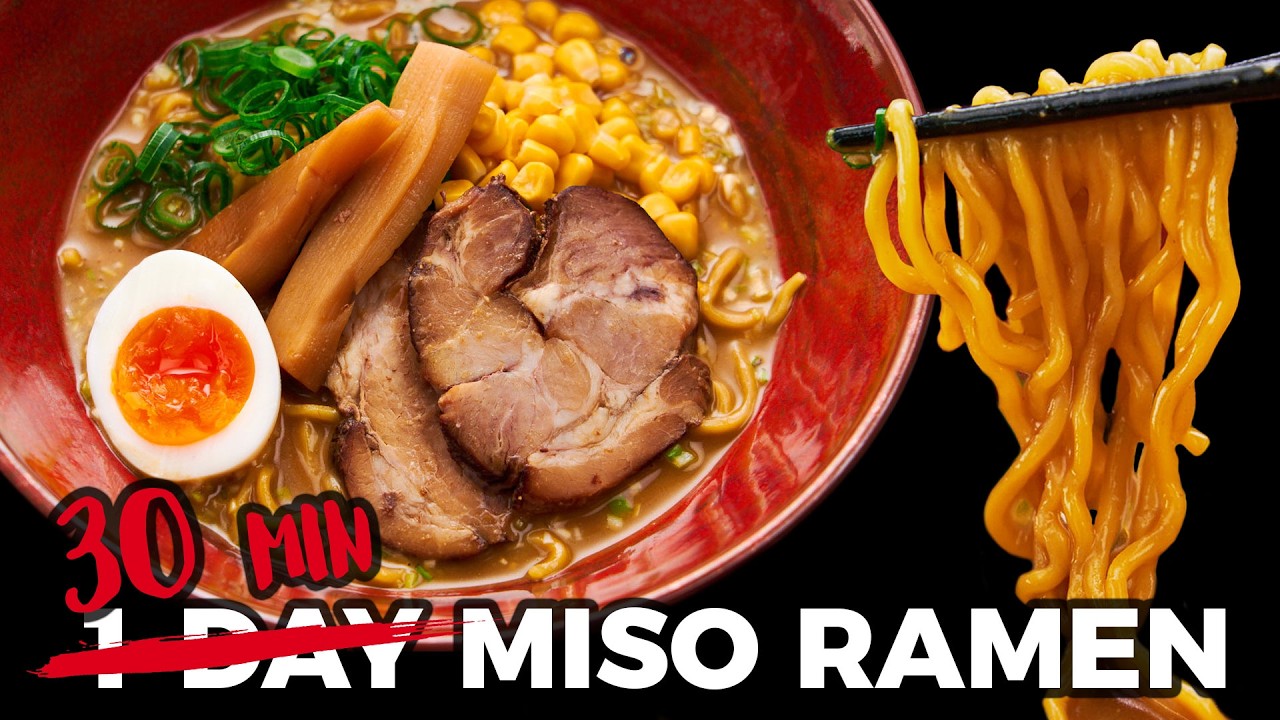 Real Miso Ramen Broth in 30 Minutes