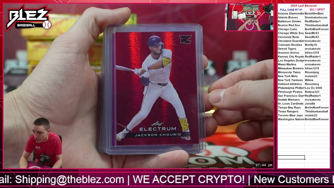 2024 Leaf Electrum FULL CASE BREAK #1 RANDOM TEAM