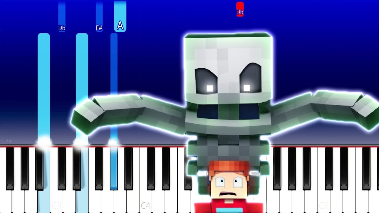MINECRAFT SKELETON RAP - I've Got A Bone - Dan Bull (Piano Tutorial)