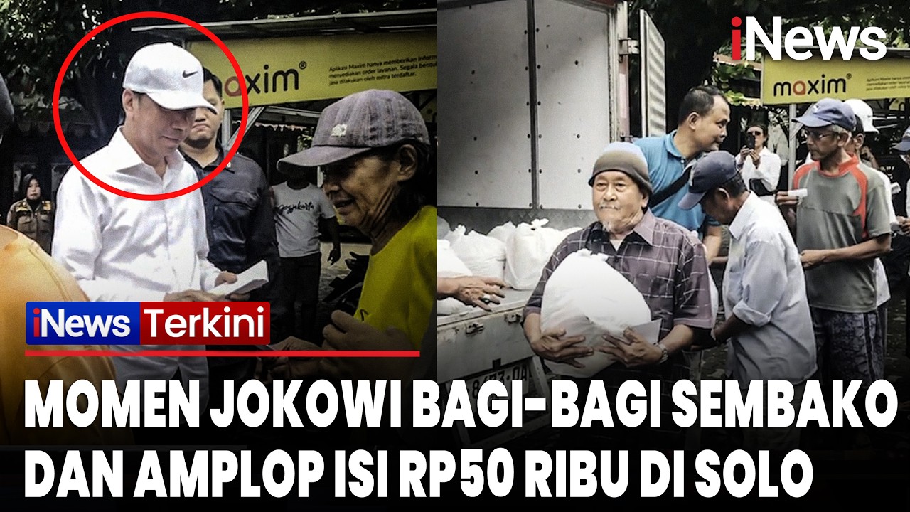 Jokowi Berbagi Kebahagiaan! Bagi-Bagi Sembako dan Amplop Isi Rp50 Ribu Jelang Lebaran