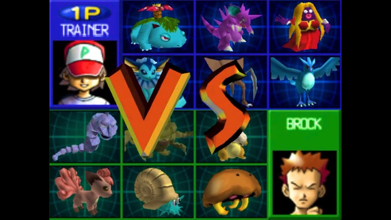 Pewter City Gym Pokemon Stadium VS Brock!💥