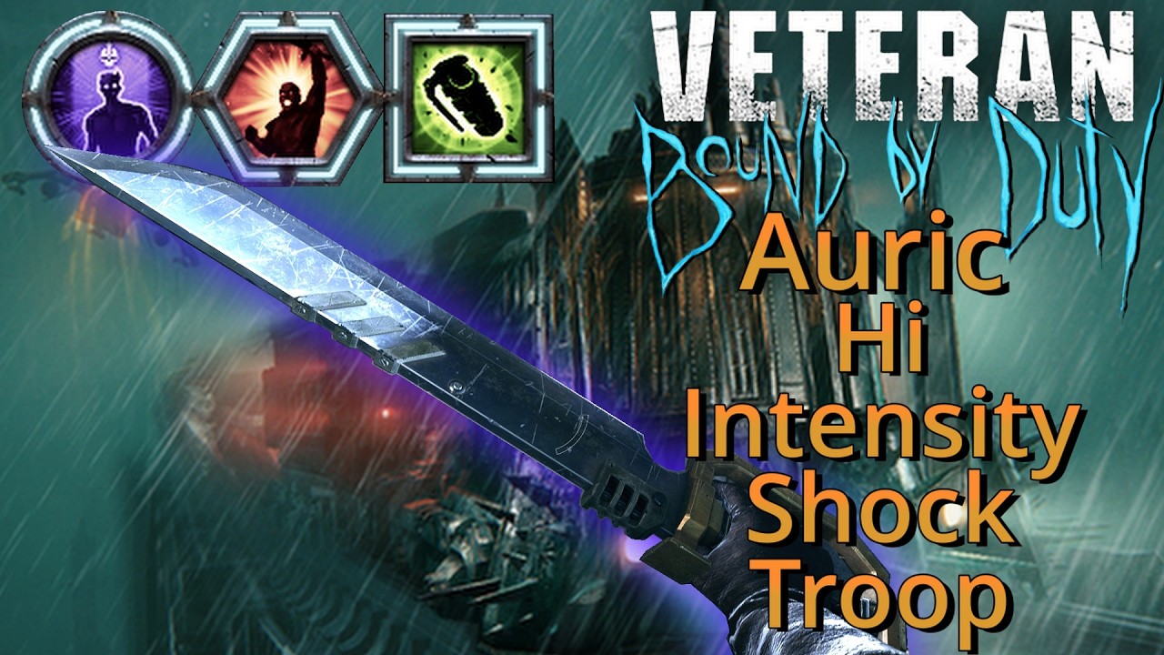 Auric Rolling Steel: Nade Vet Falchion/Stubpistol - Darktide 40k