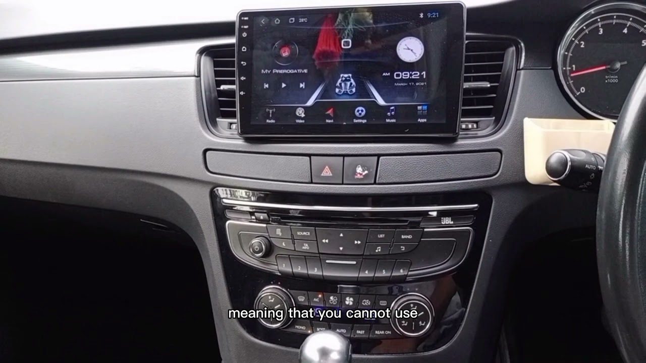 Peugeot 508 installed with Android  player and reverse camera (Penang area)