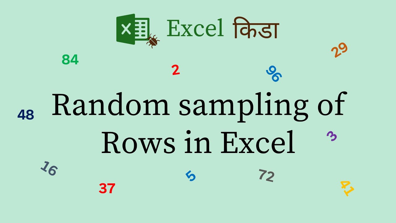 Random Sampling of Rows in Excel