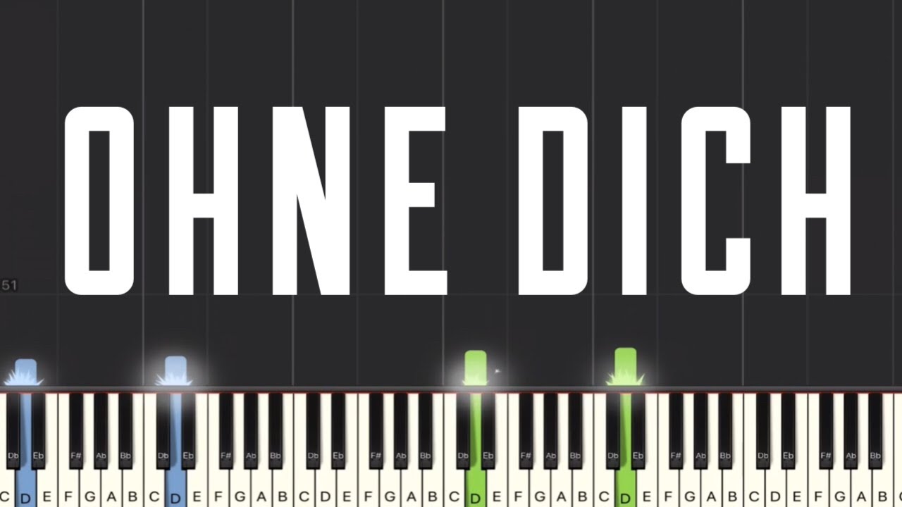 Rammstein - Ohne Dich Piano Tutorial | Medium