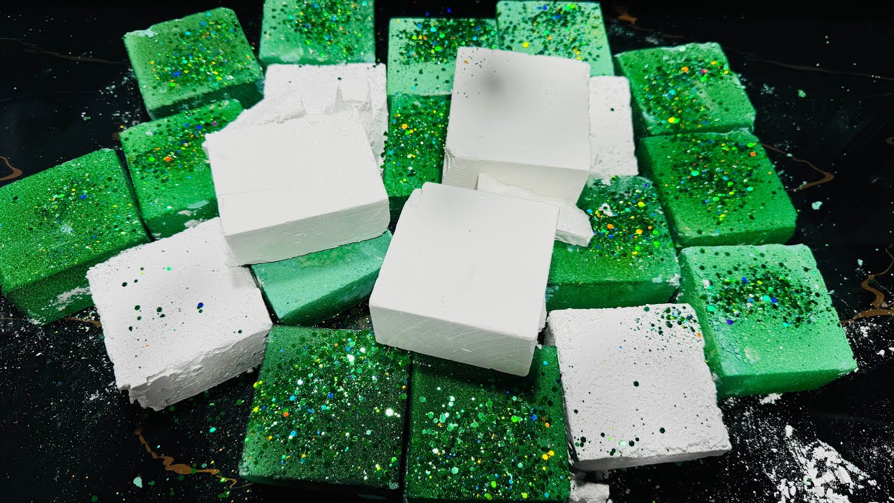 Fresh Gym Chalk Block & Green Dyed Chalk Reform | Oddly Satisfying ASMR 