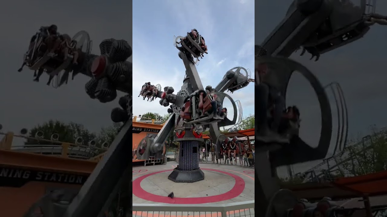 Gear Spin @Carowinds #summer #themepark #carowinds #northcarolina #southcarolina #fyp #foryou #spin