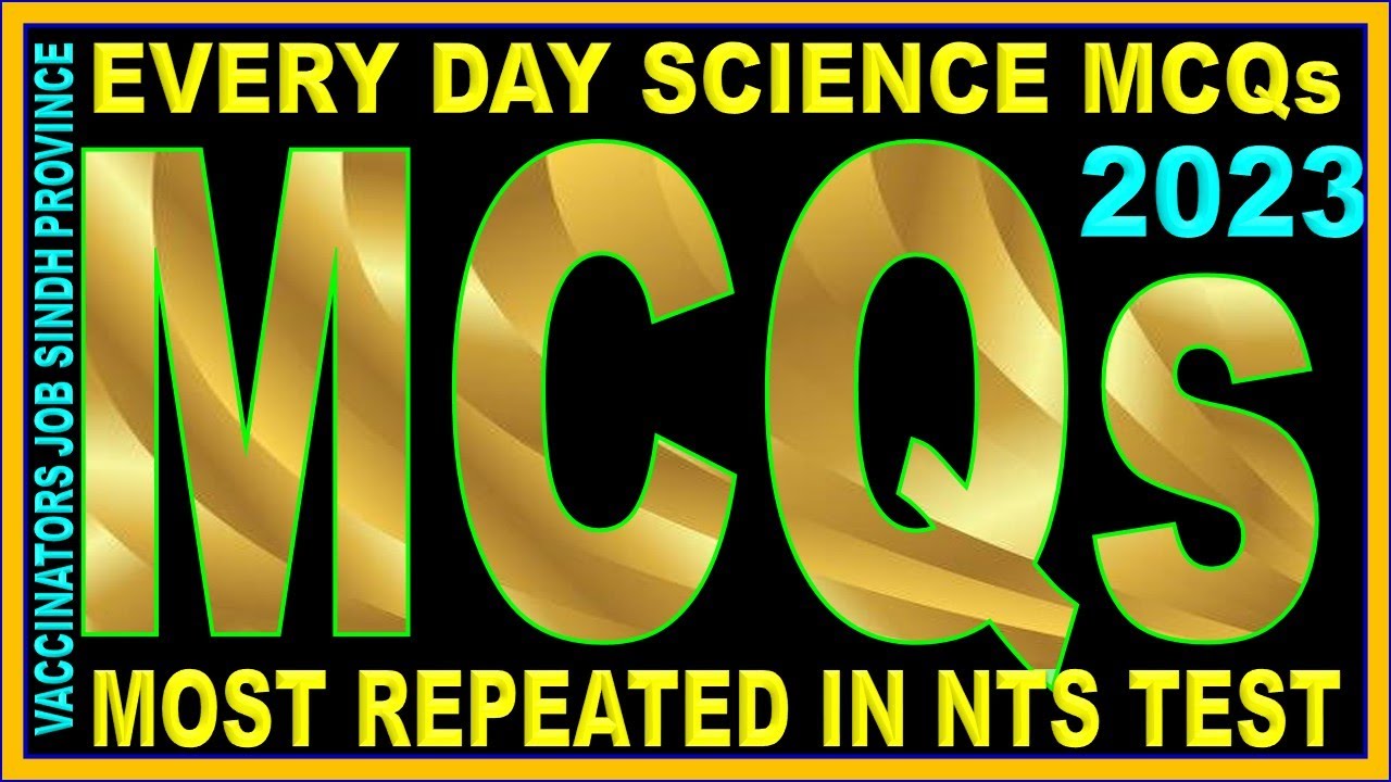 Every day Science MCQs | Repeated MCQs | NTS Test | Vaccinators job | Sindh Province 2023 | Urdu |