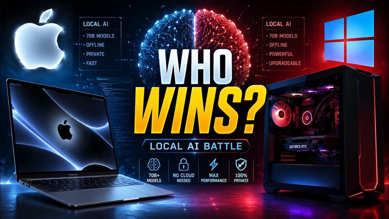 ⚡ Mac vs 💻 Windows for Local AI &mdash; The Real Winner 🧠🚀