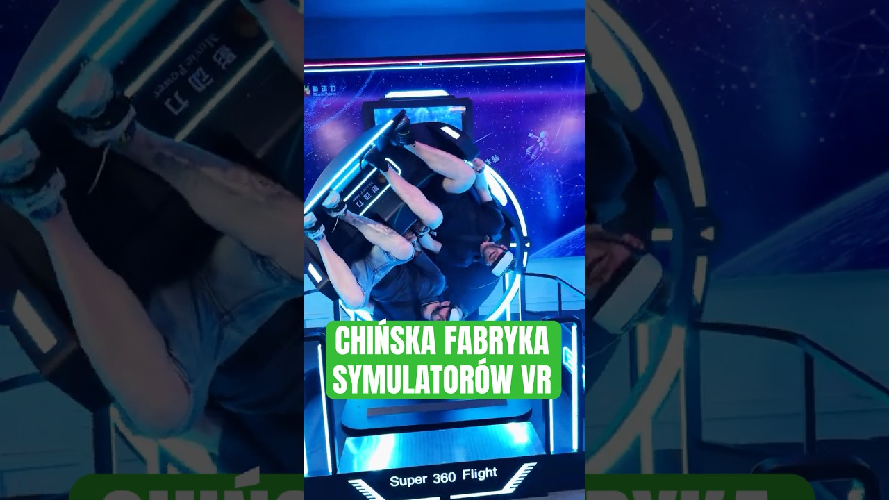 Tak wygląda chińska fabryka 🏭 Symulator&oacute;w VR 🥽 #chinskafabryka #symulatorVR #shorts