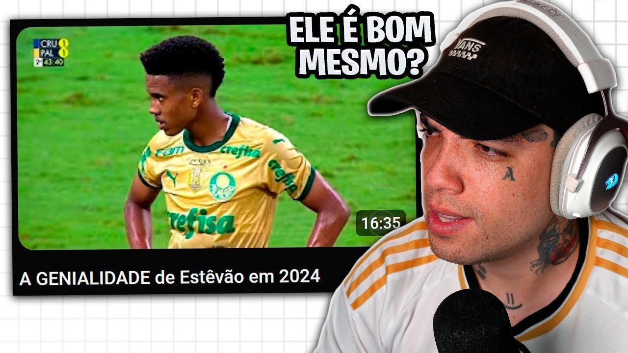Corinthiano reagindo a GENIALIDADE do ESTEVÃO em 2024