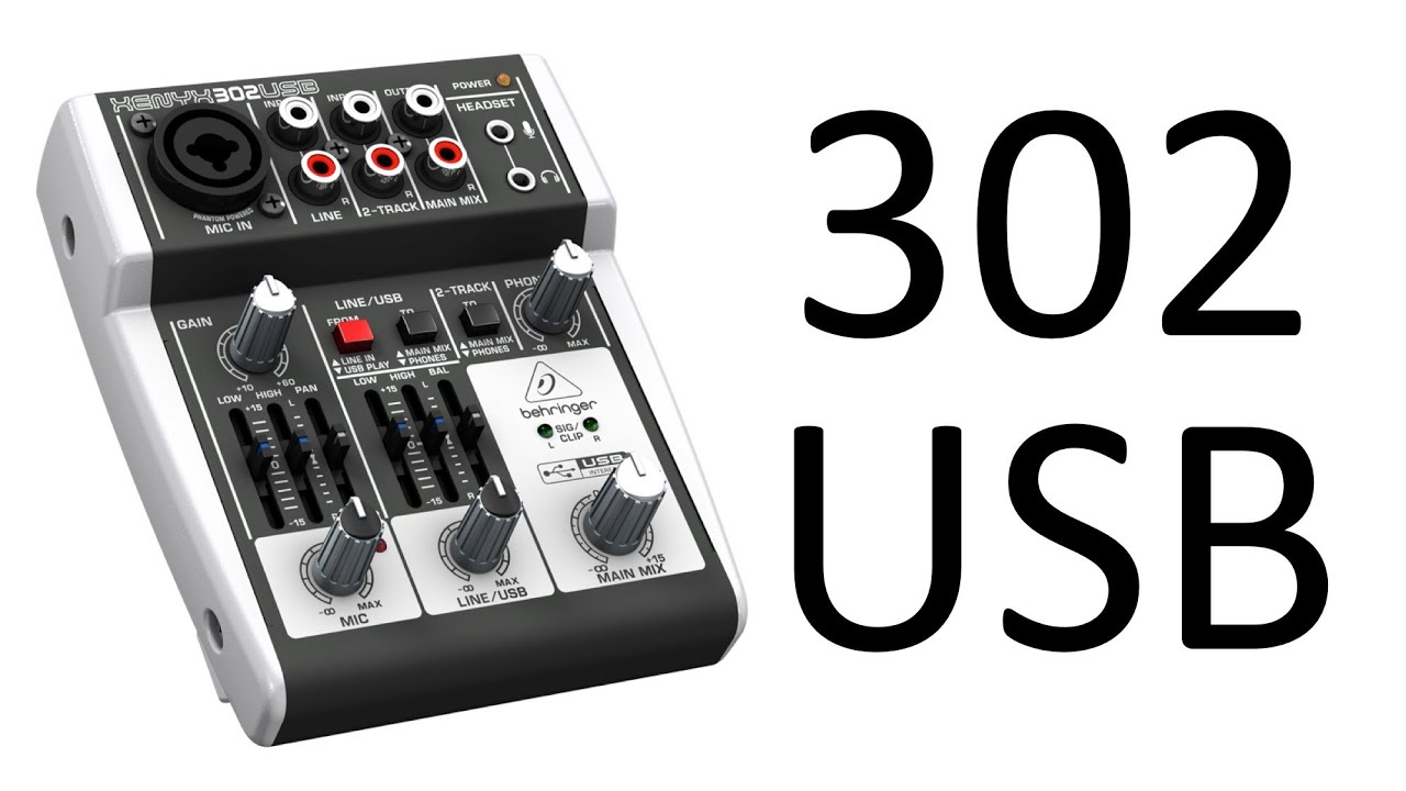 Обзор USB-микшера Behringer XENYX 302