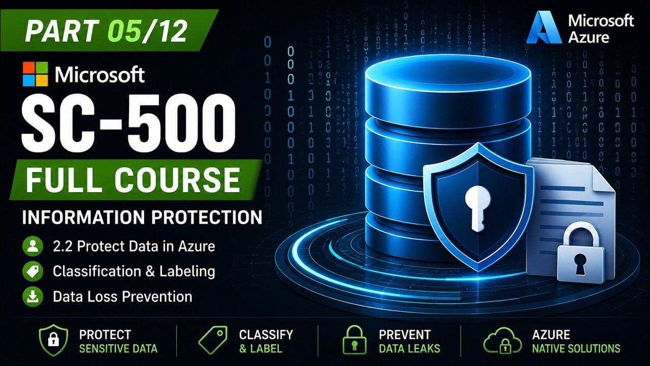 Microsoft SC-500 Full Course &mdash; Part 05/12 | Database Auditing + Securing Azure Networking