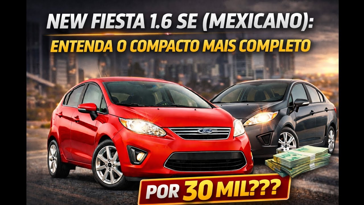 New Fiesta 1.6 SE (MEXICANO): você conhece um dos Compactos MAIS COMPLETOS?
