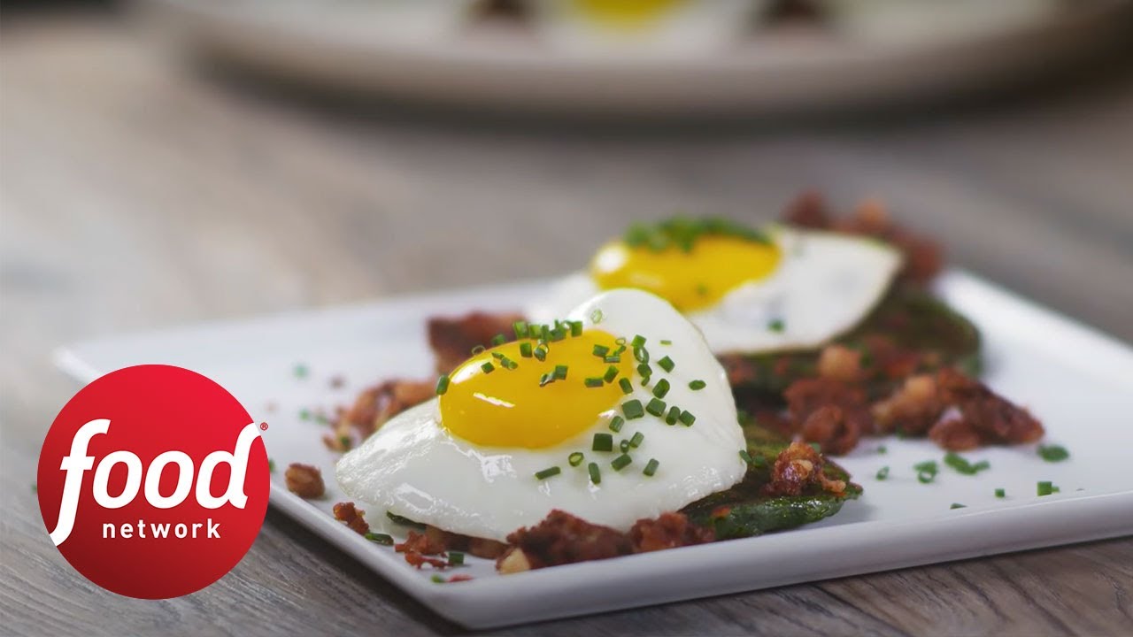 Green Pancakes and Hash | Food Network