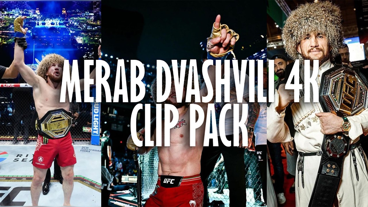 MERAB DVALISHVILI 4K 60 FPS Clips Pack | UPSCALED WITH TOPAZ | Clips for edits