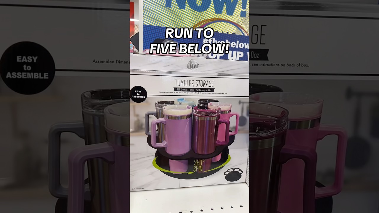 RUN TO FIVE BELOW!! SPINNING TUMBLER ORGANIZER! 😍 #fivebelow