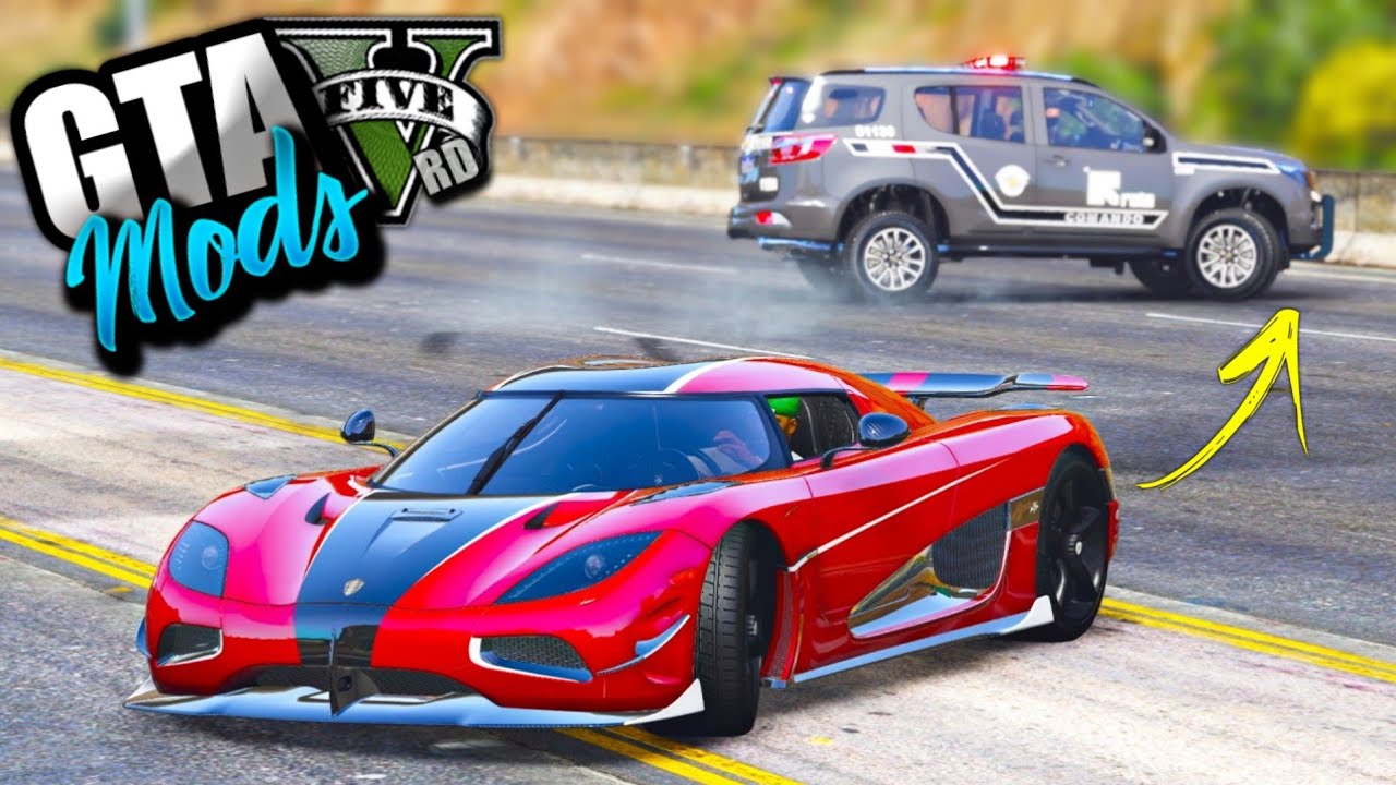 GTA V : FUGA INSANA com KOENIGSEGG AGERA RS! ( INVADI A BASE MILITAR ) - GTA 5 MODS