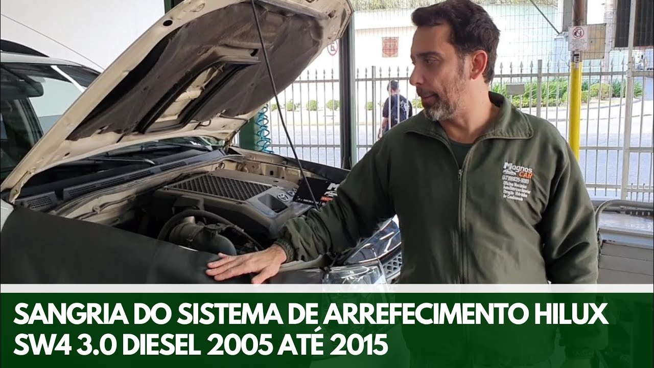Sangria do Sistema de Arrefecimento Hilux 2005 até 2015