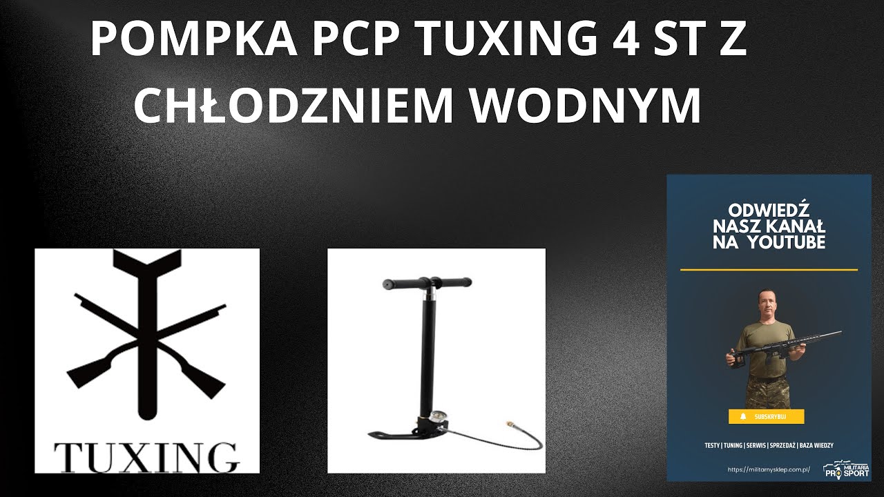 TUXING POMPKA PCP 4 STOPNIOWA 300 BAR Z CHLODZNIEM WODNYM