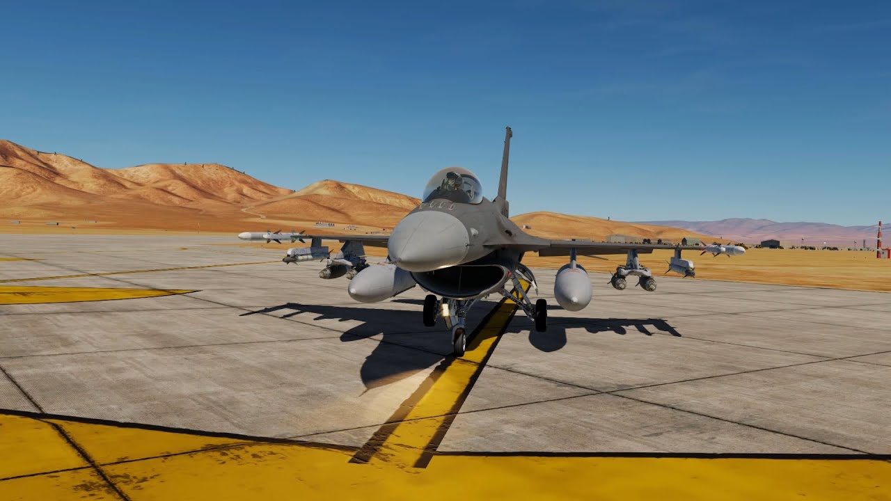 محاكي الطائرات : DCS World / طائرة F16 شرح قنابل-JDAM
