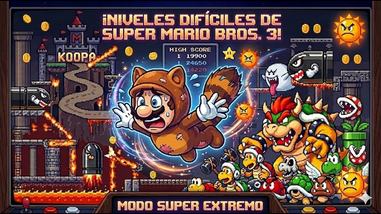 🎮🕹Super Mario Bros 3🎮🕹Niveles Difíciles Kaizo | EN VIVO #retrogaming #mariobros #supermariobros3