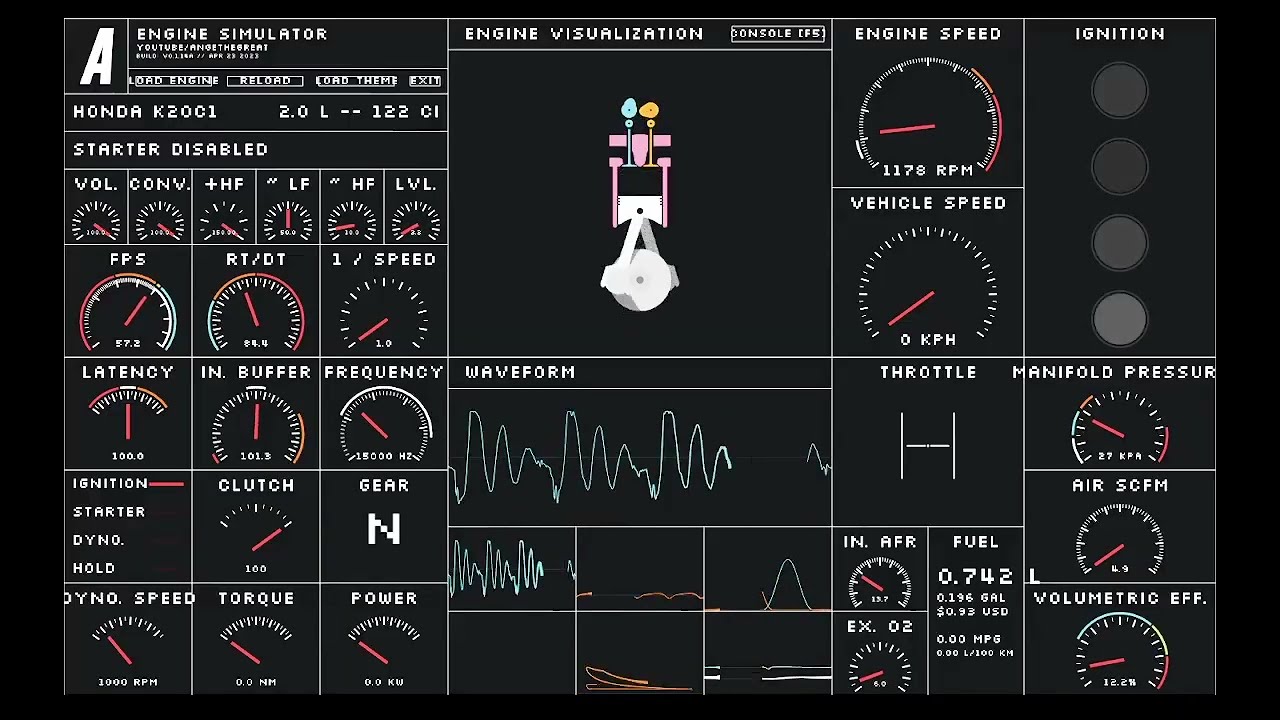 Honda K20c1 Engine Simulator