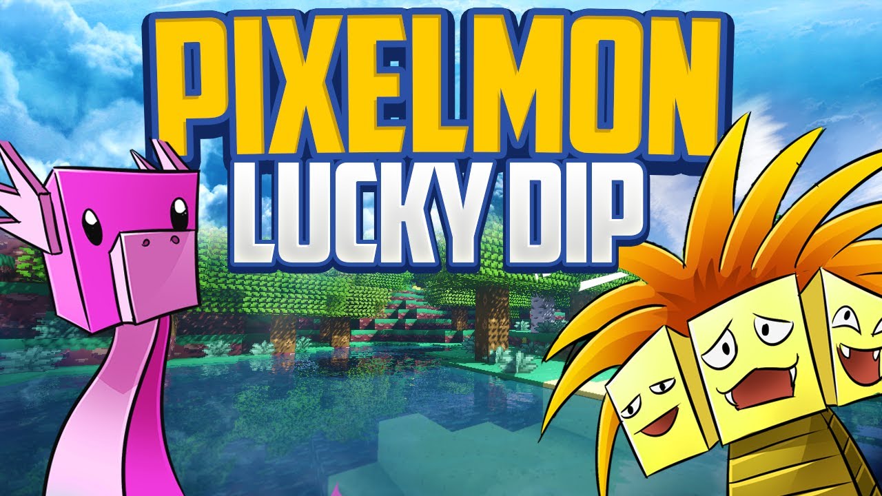 Minecraft Mods Pixelmon Lucky Dip Battle! (Minecraft Pokemon Modded Mini-Game) w/Vikkstar123!
