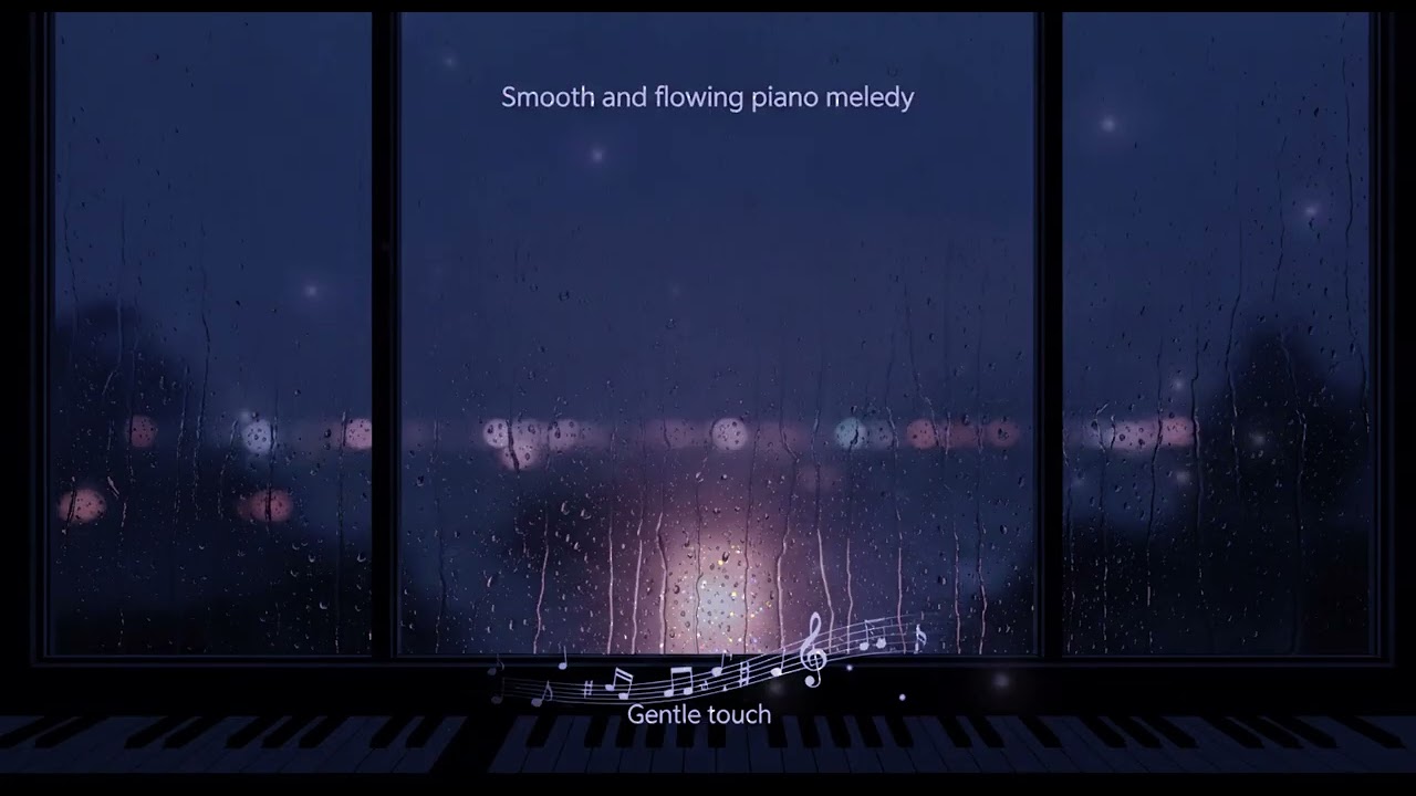 Relaxing Music and Rain Sounds 🎹🌧️ Beautiful Piano Music, Background Music, Sleep Music