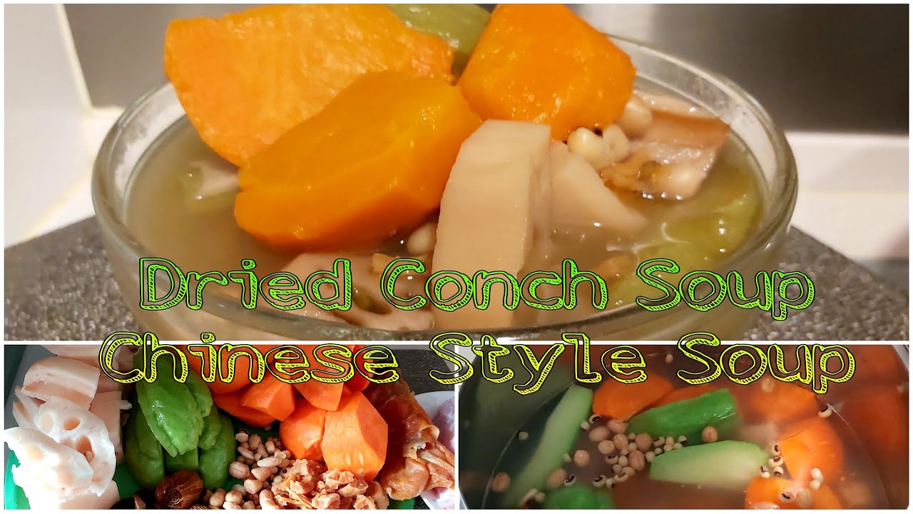 Dried Conch Soup Recipe | Chinese Style Soup Recipe | Conch Soup with lotus Root| @jhen frago