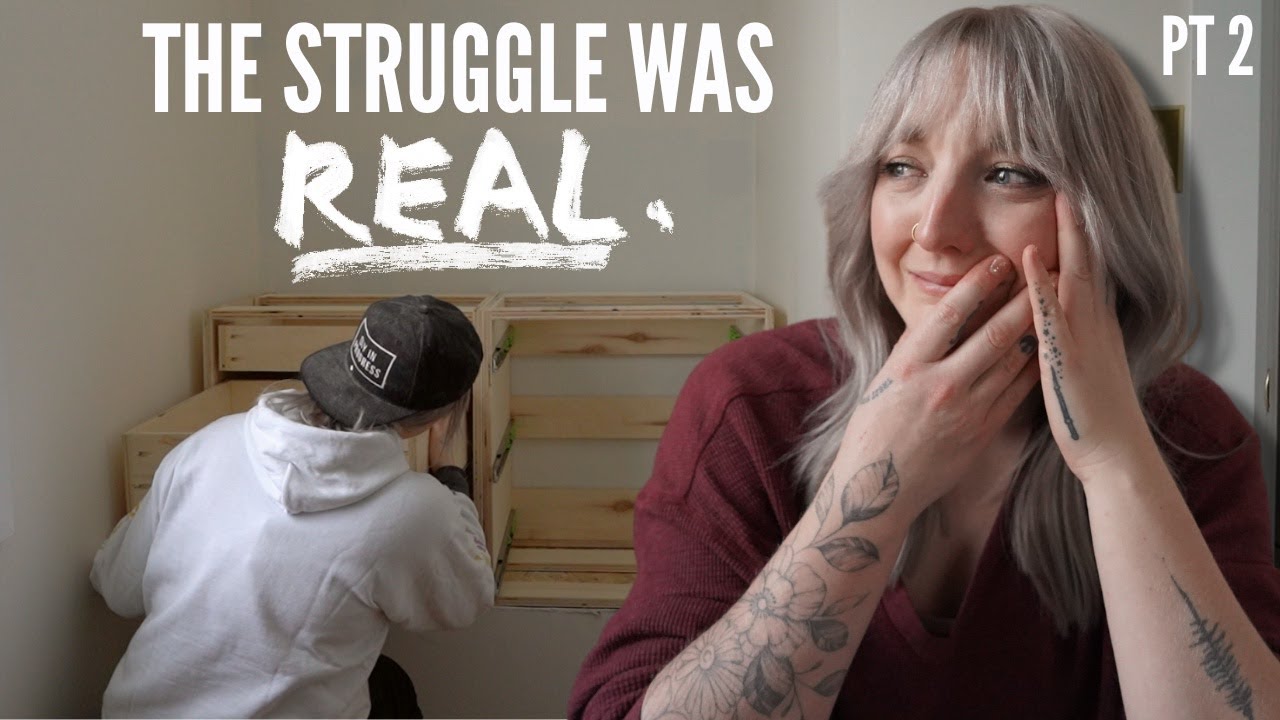 i custom built my vanity dresser!?! 🤯 diy closet makeover PT 2 | DIY Danie