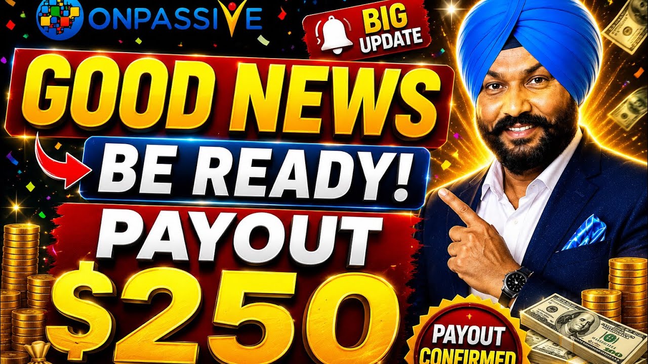 Today new update for Onpassive Victory with Ash by Dhillon sir 