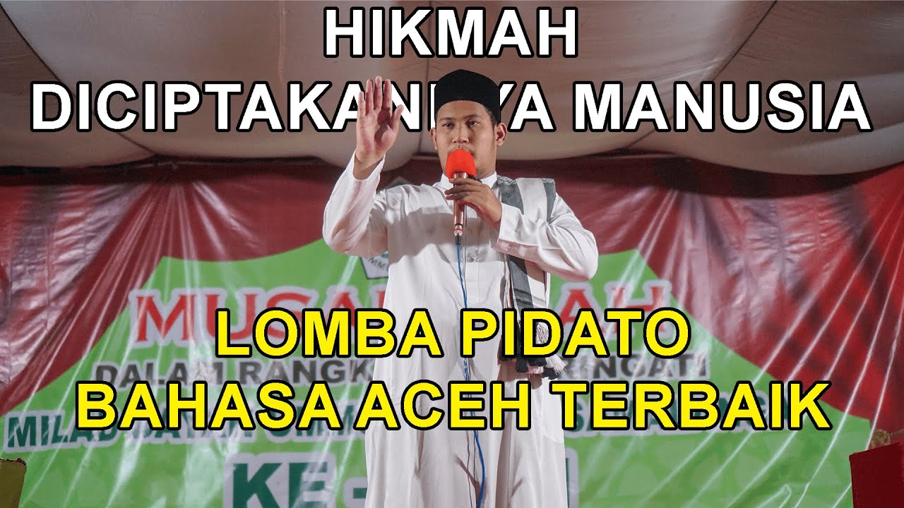 Pemenang Lomba Pidato Bahasa Aceh Ummul Ayman Milad ke 31