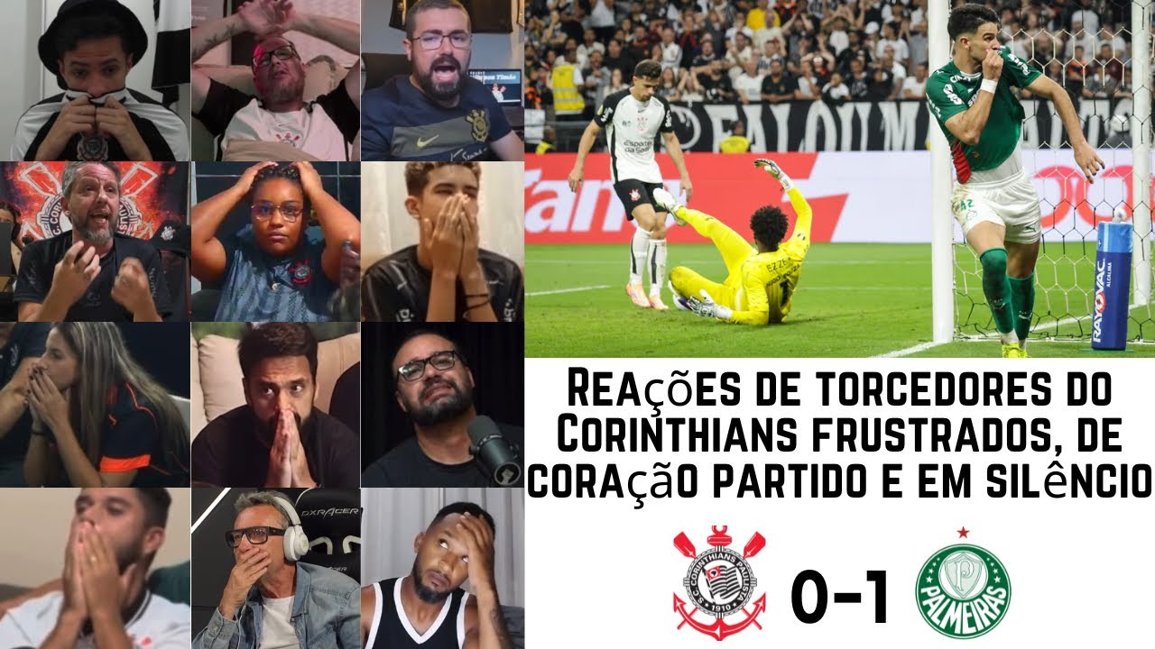 Reações da torcida do Corinthians frustrada e em silêncio após COR 0-1 PAL | Paulistão R7