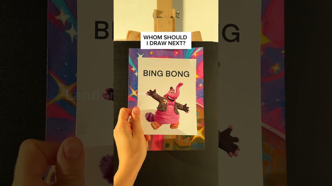 I draw #Insideout Bing Bong as a real human🩷 Whom should I draw next? #bingbong #insideout2 #art