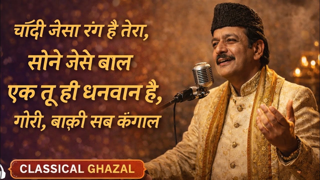 चाँदी जैसा रंग है तेरा, सोने जैसे बाल | Classical Ghazal | Romantic Ghazal #nrlofi #chandijesarang