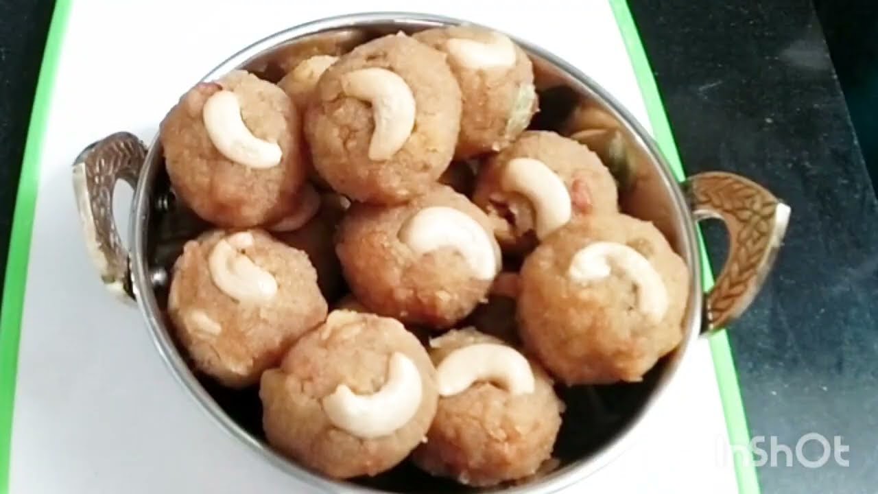 my first new recipe कृष्ण प्रिय मन भोग लड्डू  (Krishna man bhog laddu)