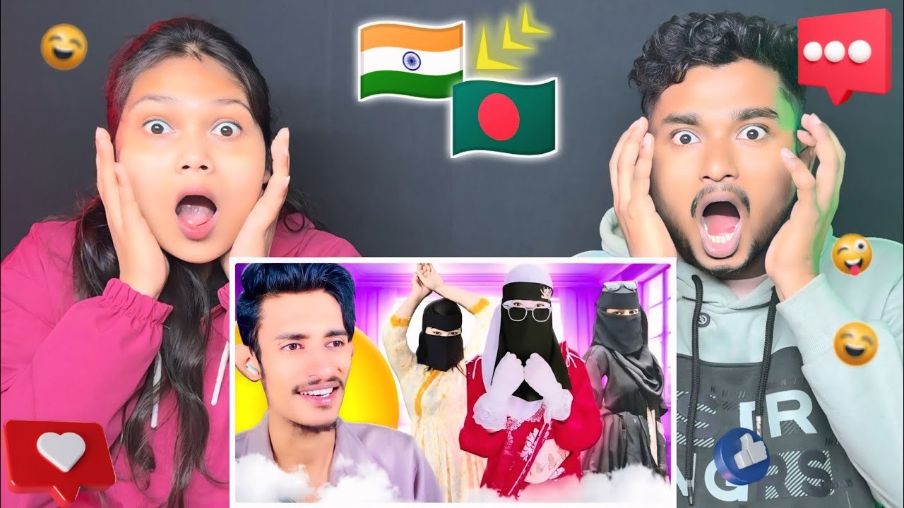 Indian Reaction On | বোরকা হিজাব পরে TikToke নষ্টামি || Finny Memes Review 😍