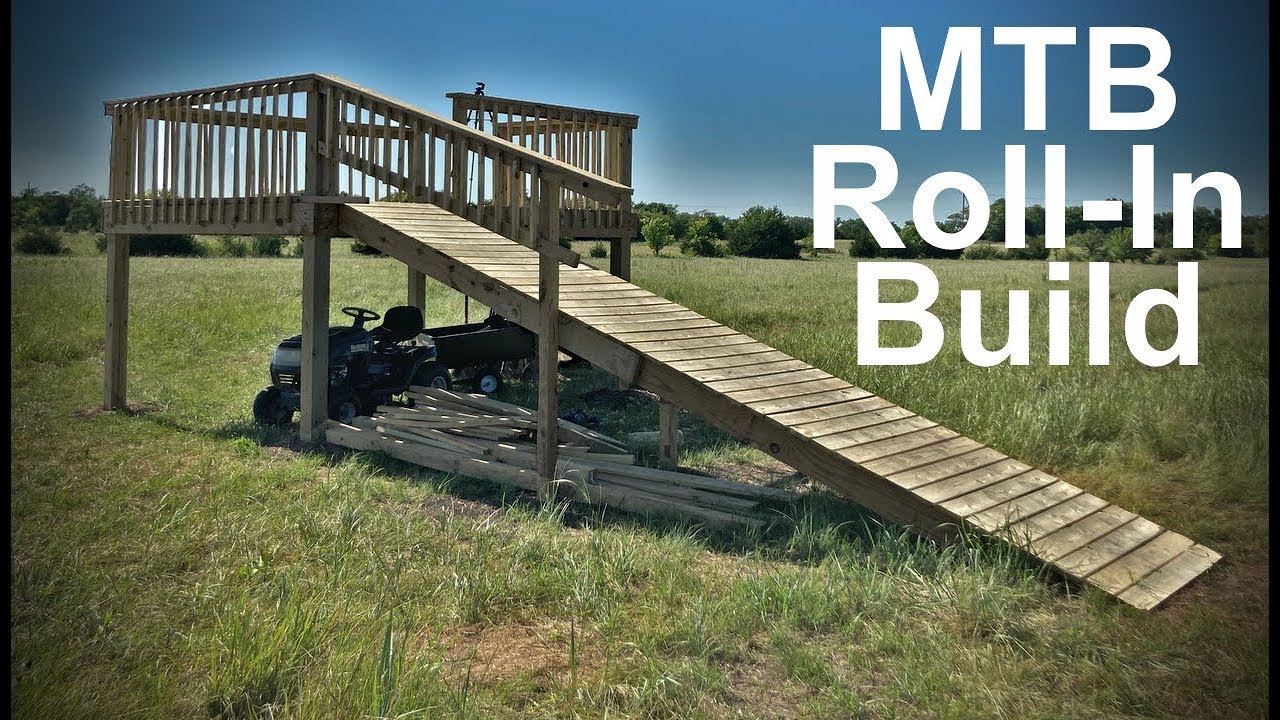 Building a DIY Backyard MTB Wooden Roll In to get Speed for MTB Trails